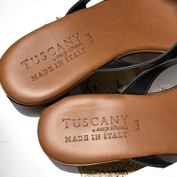 🌻NEW w.box Easy Street Bellefleur Tuscany Wedge Sandals Size 10 - Picture 8 of 12